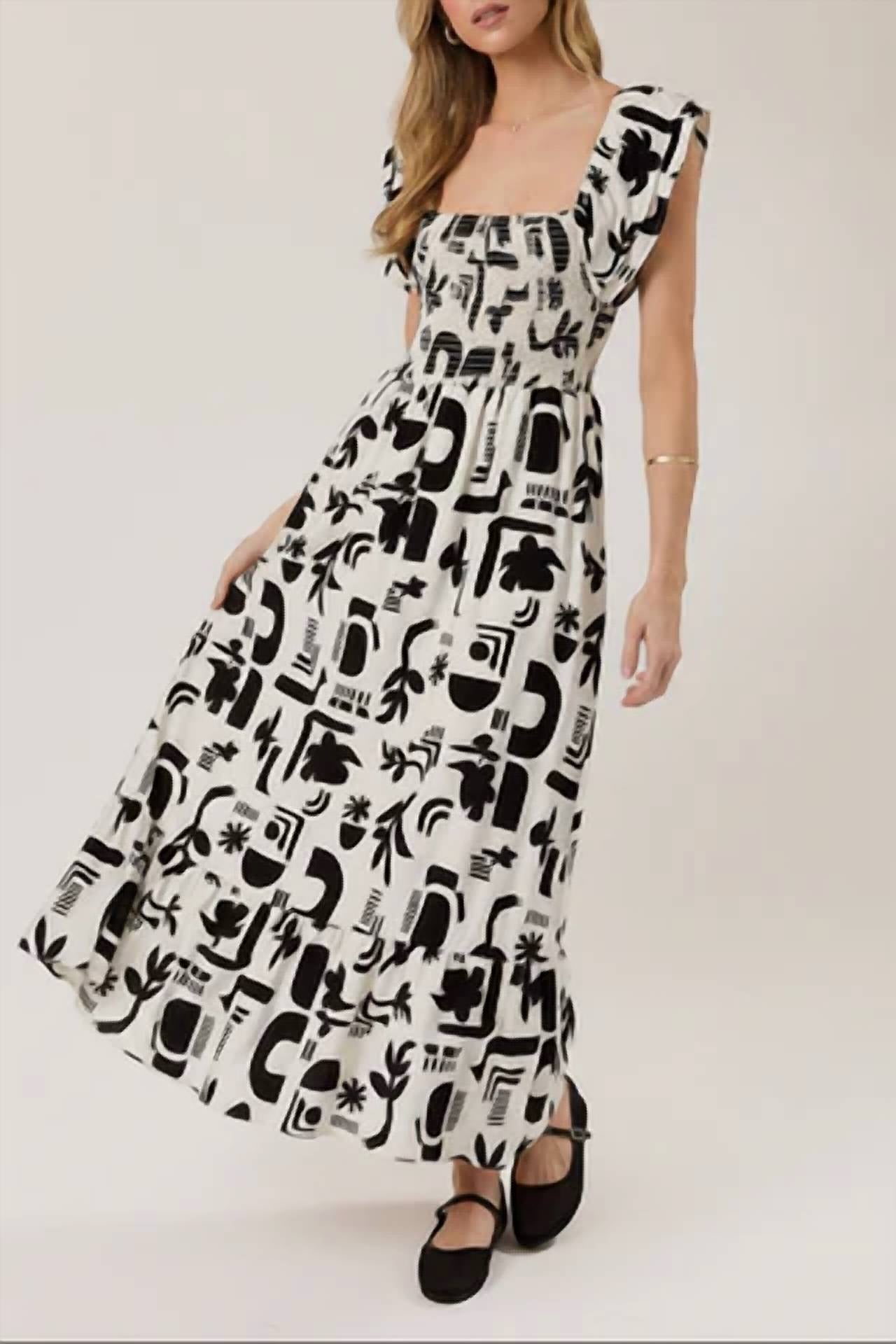 Gilli - Smocking Top Midi Dress