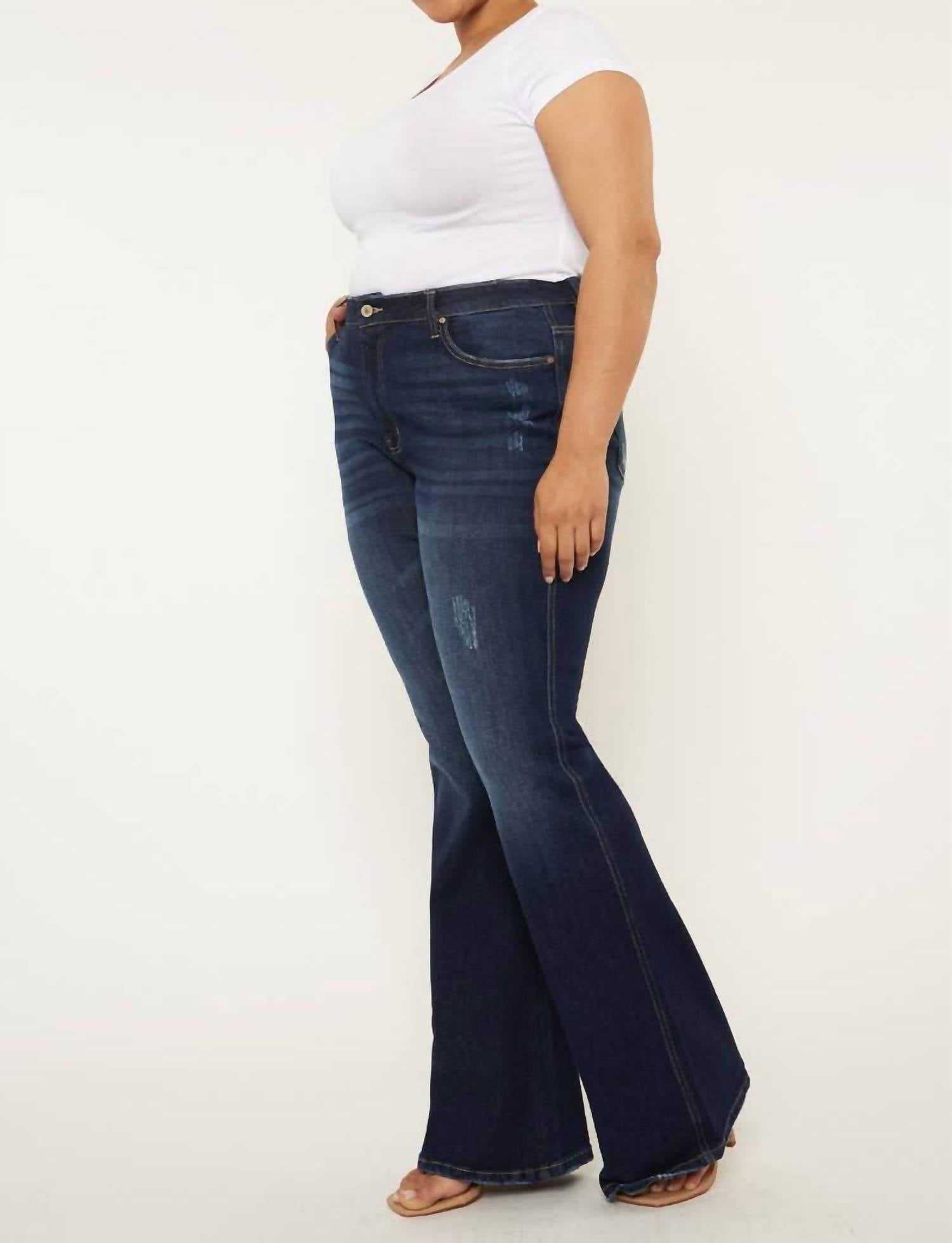 Kancan - High Rise Curvy Bootcut Jeans