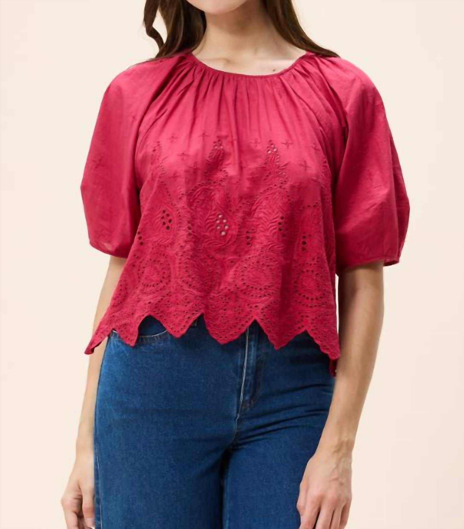 Cleobella - Jewel-toned Cerese Top