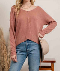 Blu Pepper - Light Weight Back Button Sweater