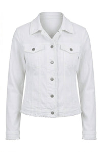 Apny - Frayed Detail Jean Jacket