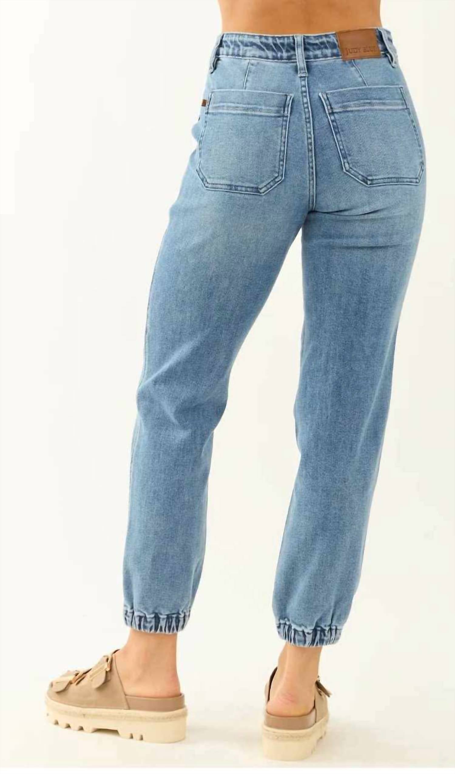 Judy Blue - High Waist Denim Jogger Pants