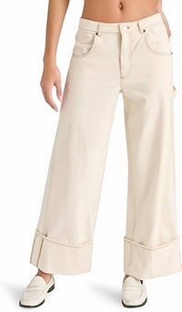 STEVE MADDEN Briah Wide Leg Pant in oatmeal - women's pants