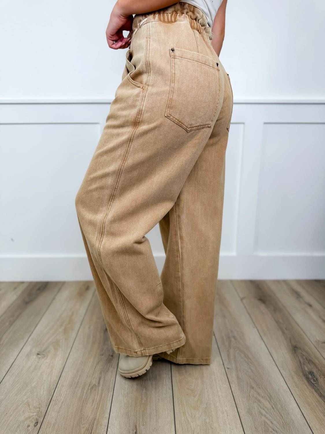 Sew In Love - Reason To Be High-rise Cotton Wide Leg Pants