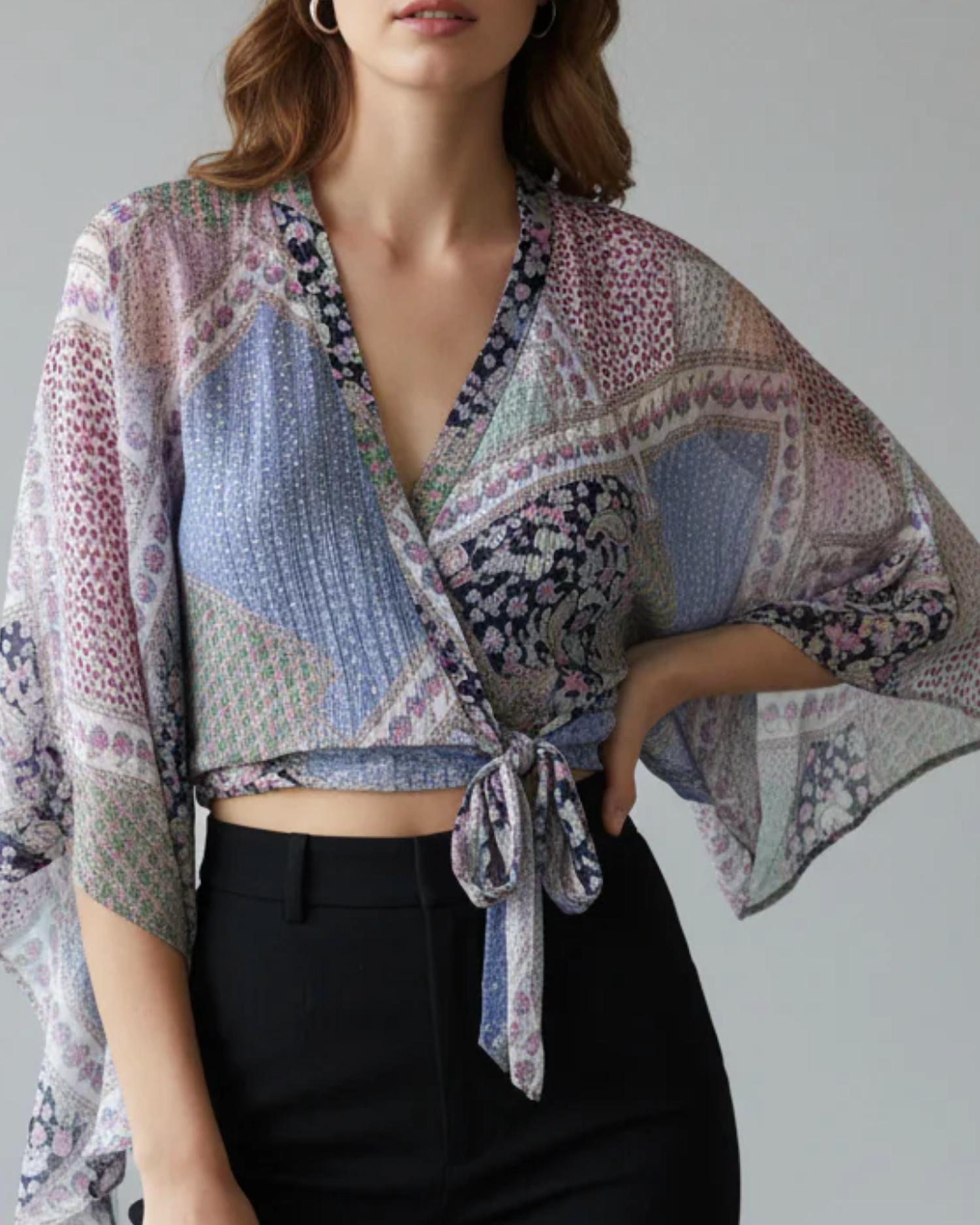 Saints & Hearts - Printed Kimono Top
