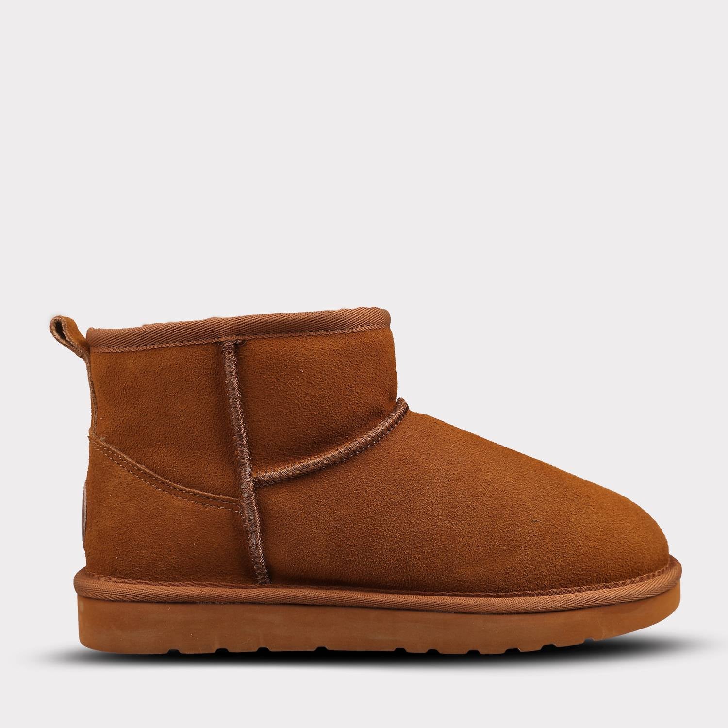 Lamo Women's Kora Short Slip-on Boot in chestnut - women's shoe