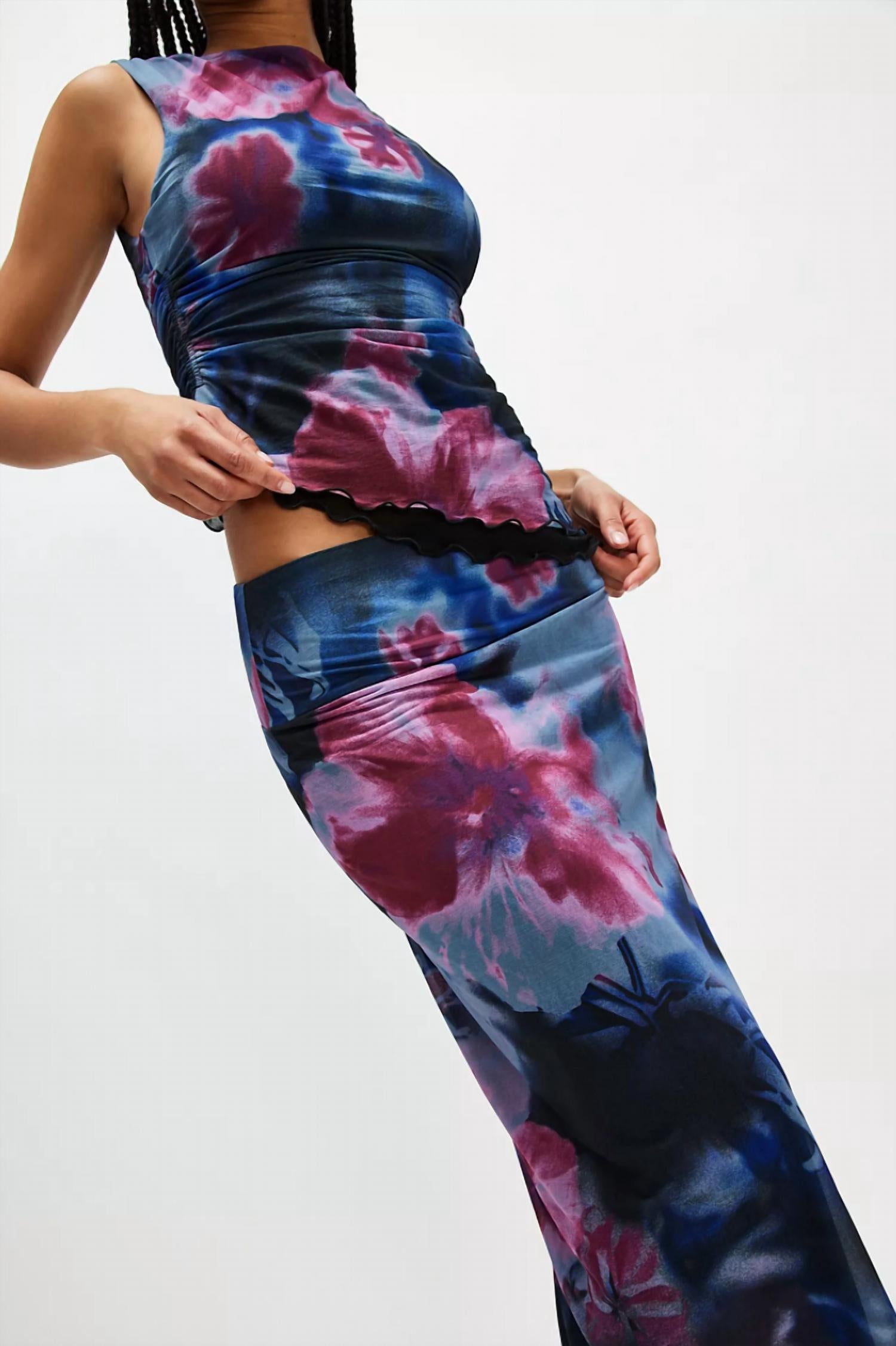 Free People - Sunset Mesh Midi Skirt