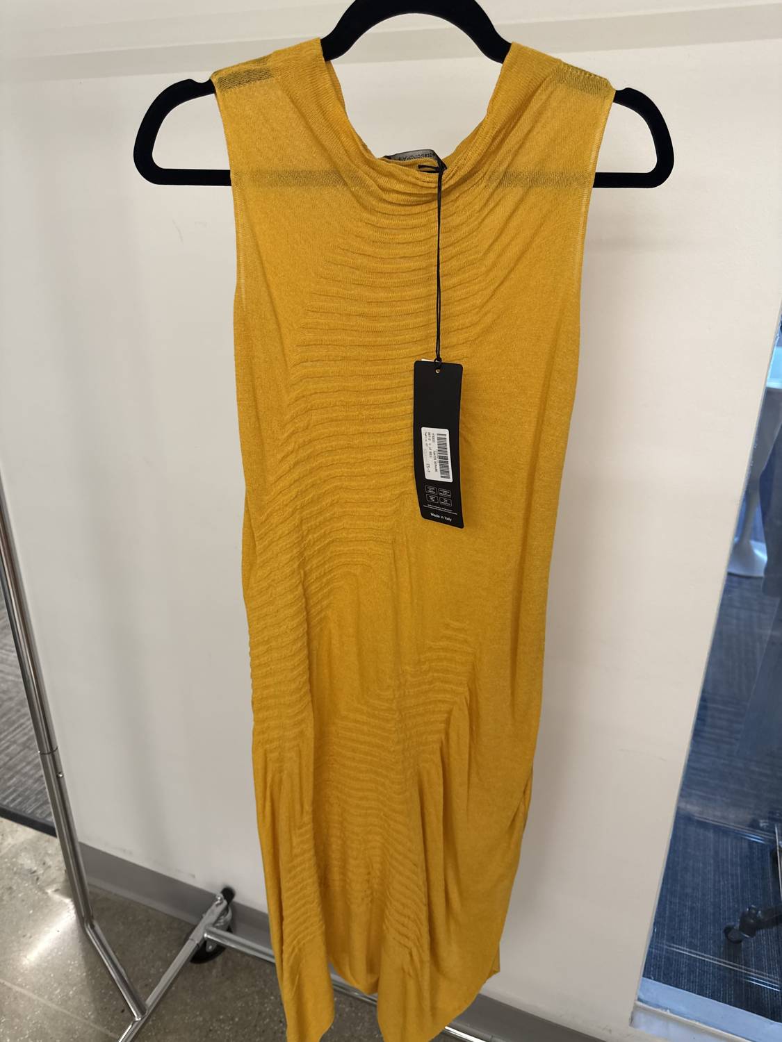 Pier Antonio Gaspari Women's Tunica Nervure Dress in yellow - women's dress