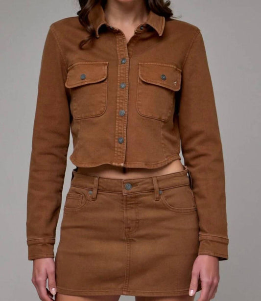 Hidden - Abbey Tapered Button Up Shirt