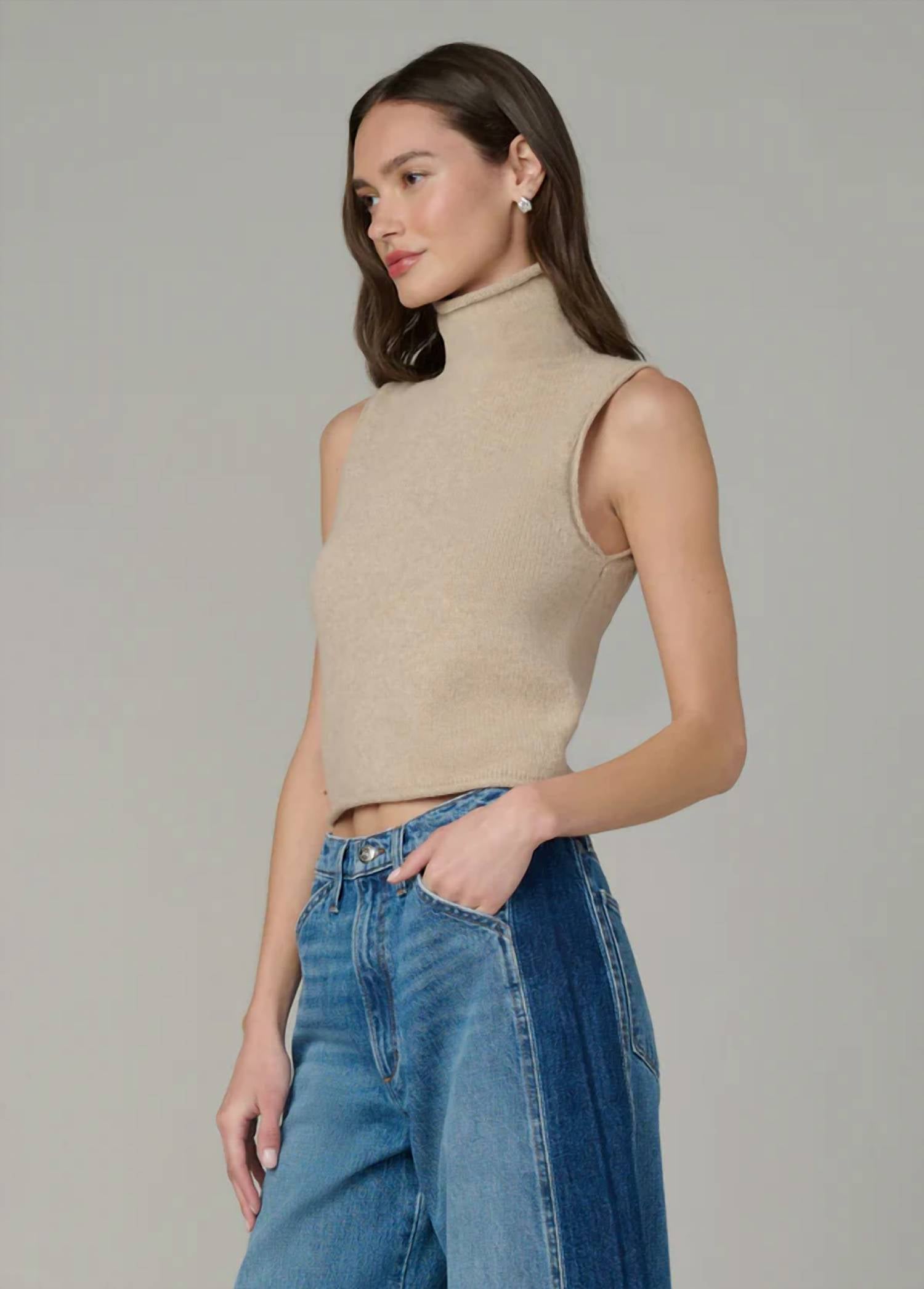 Joe'S Jeans - Stevie Sleeveless Roll Neck Sweater