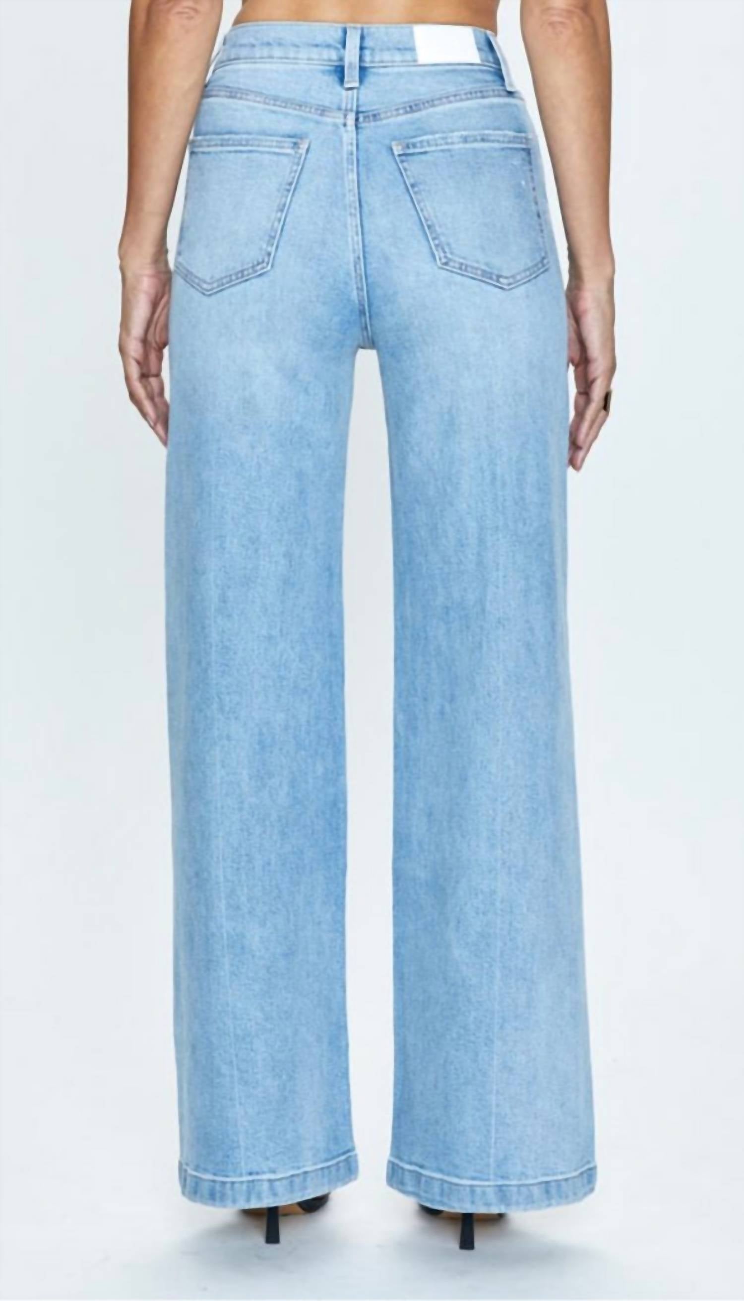 PISTOLA Lana High Rise Ultra Wide Leg Jean in chalet vintage - women's jeans - alternate view