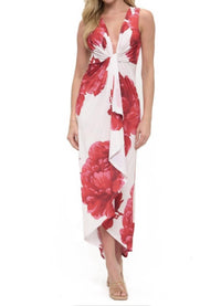 Ariella - Deep V-neck Maxi Dress