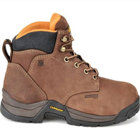 Carolina Women's Raleigh 5" Aluminum Toe Internal Metguard Work Boot CA1428 in brown - women's shoe
