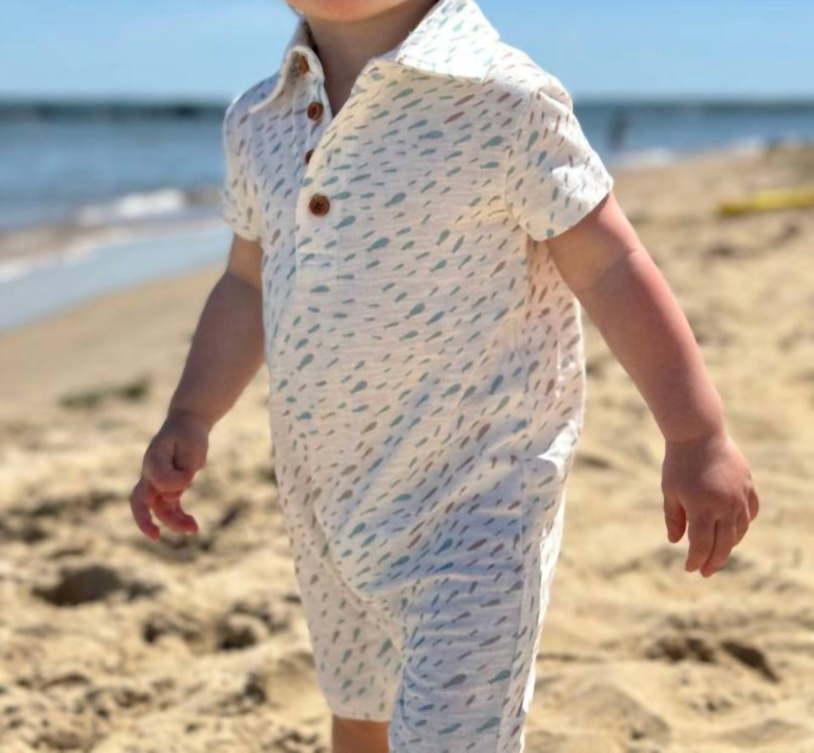 Me & Henry - Boy's Drift Polo Romper
