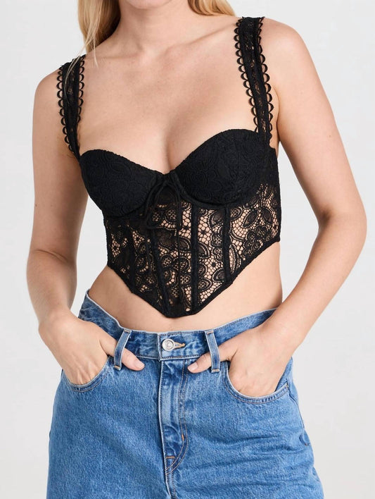 For Love & Lemons - Lace Boned Top