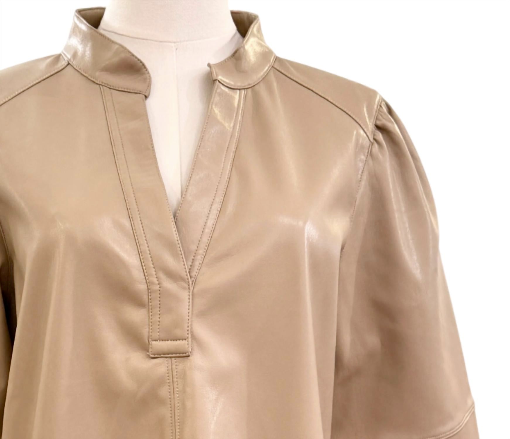 MELISSA NEPTON Women's Lauryn Mini Dress in tan - women's dress - alternate view