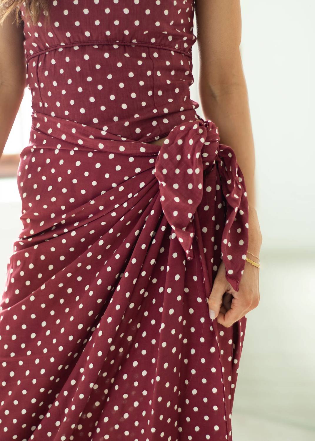 Jula - Pareo Dot Port Wrap Skirt