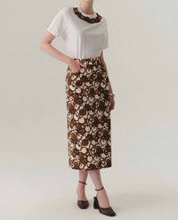 Exquise - Rosalie Romantic Flared Midi Skirt