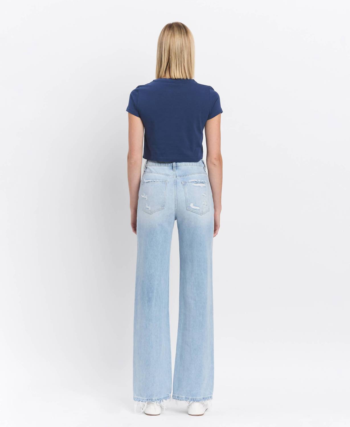 Vervet By Flying Monkey - 90'S VINTAGE SUPER HIGH RISE FLARE JEANS