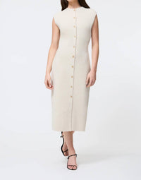 French Connection - Marley Knit Button Down Midi Dress