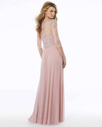 Mgny - Beaded A-line Evening Gown