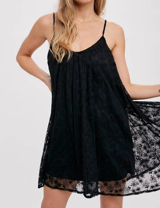 Bluivy - Lace Cami Shift Dress