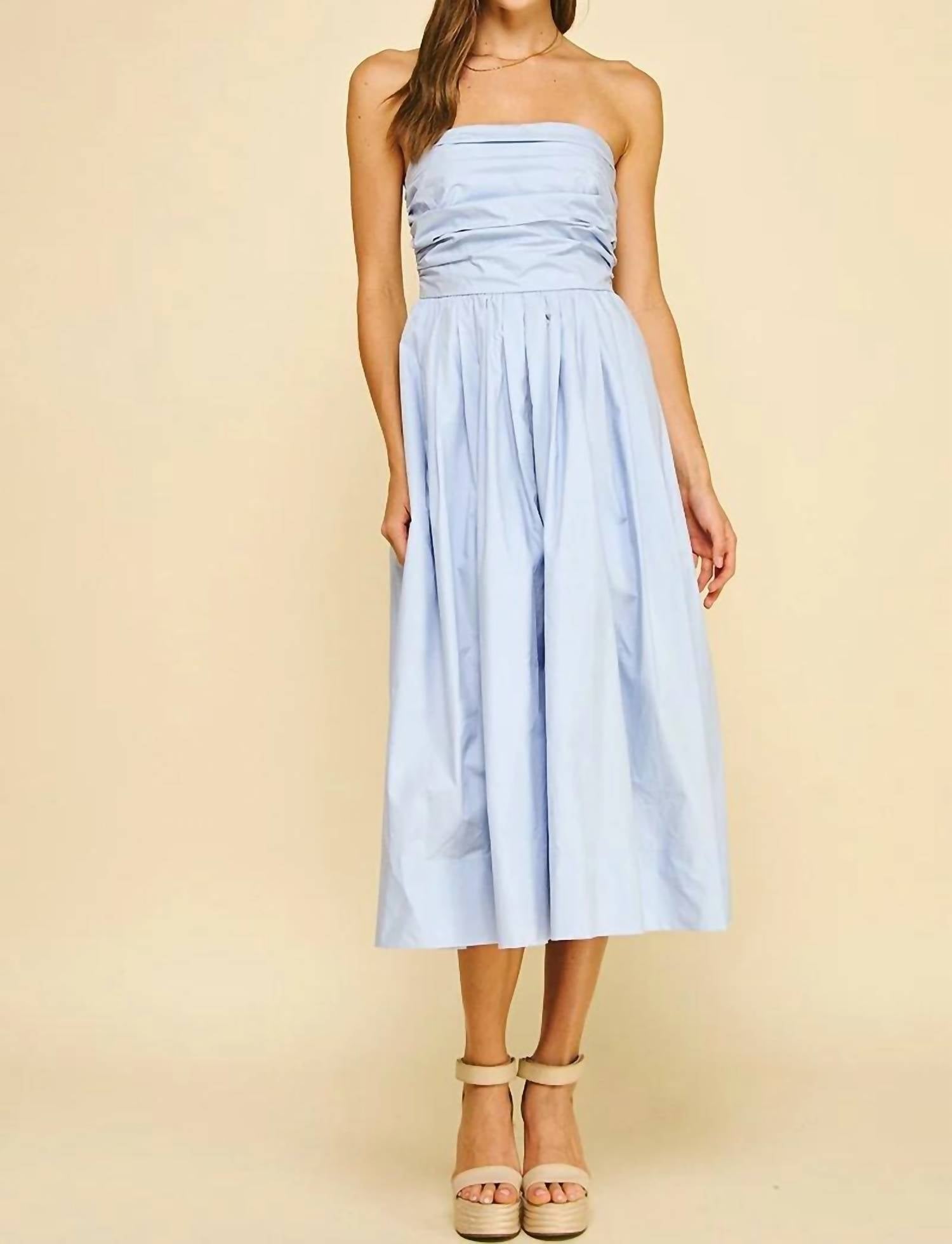 Pinch - Strapless Midi Dress