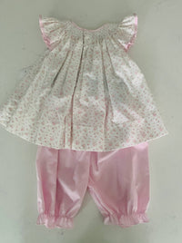 Petit Ami Zubels - Girl's Smock Top And Pants Set