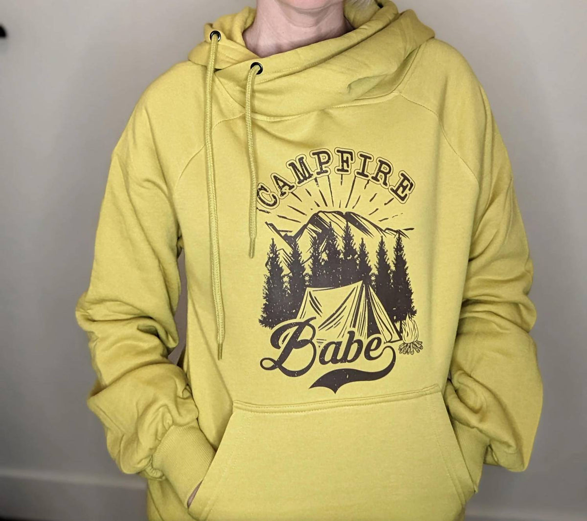 Zenana - Campfire Babe Criss Cross Hoodie