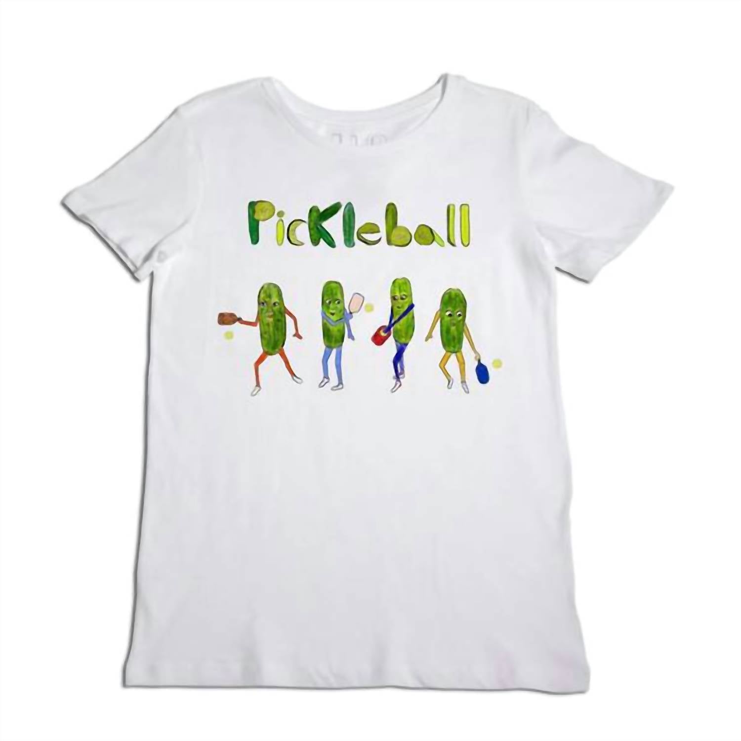 UNFORTUNATE PORTRAIT Pickleball T-Shirt in white - women's t-shirt - alternate view