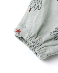Rylee + Cru Kids' Henley Jumpsuit in trees - kids' item - view 4