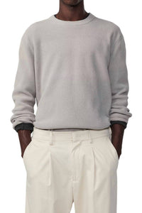 NN07 Danny Crewneck Sweater in fog - men's sweater