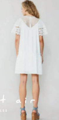 Current Air - SHORT SLEEVE LACE DRESS
