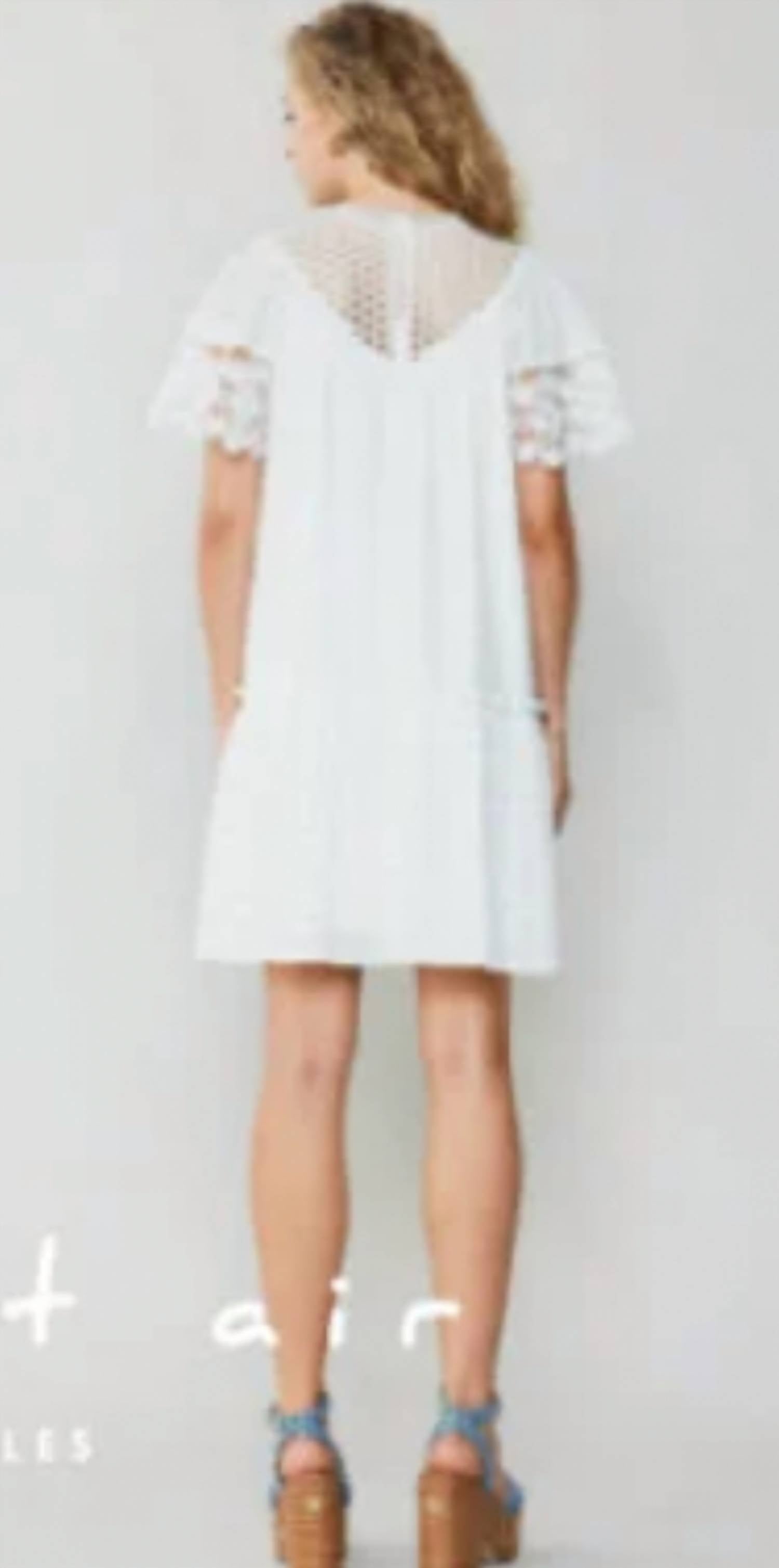 Current Air - SHORT SLEEVE LACE DRESS