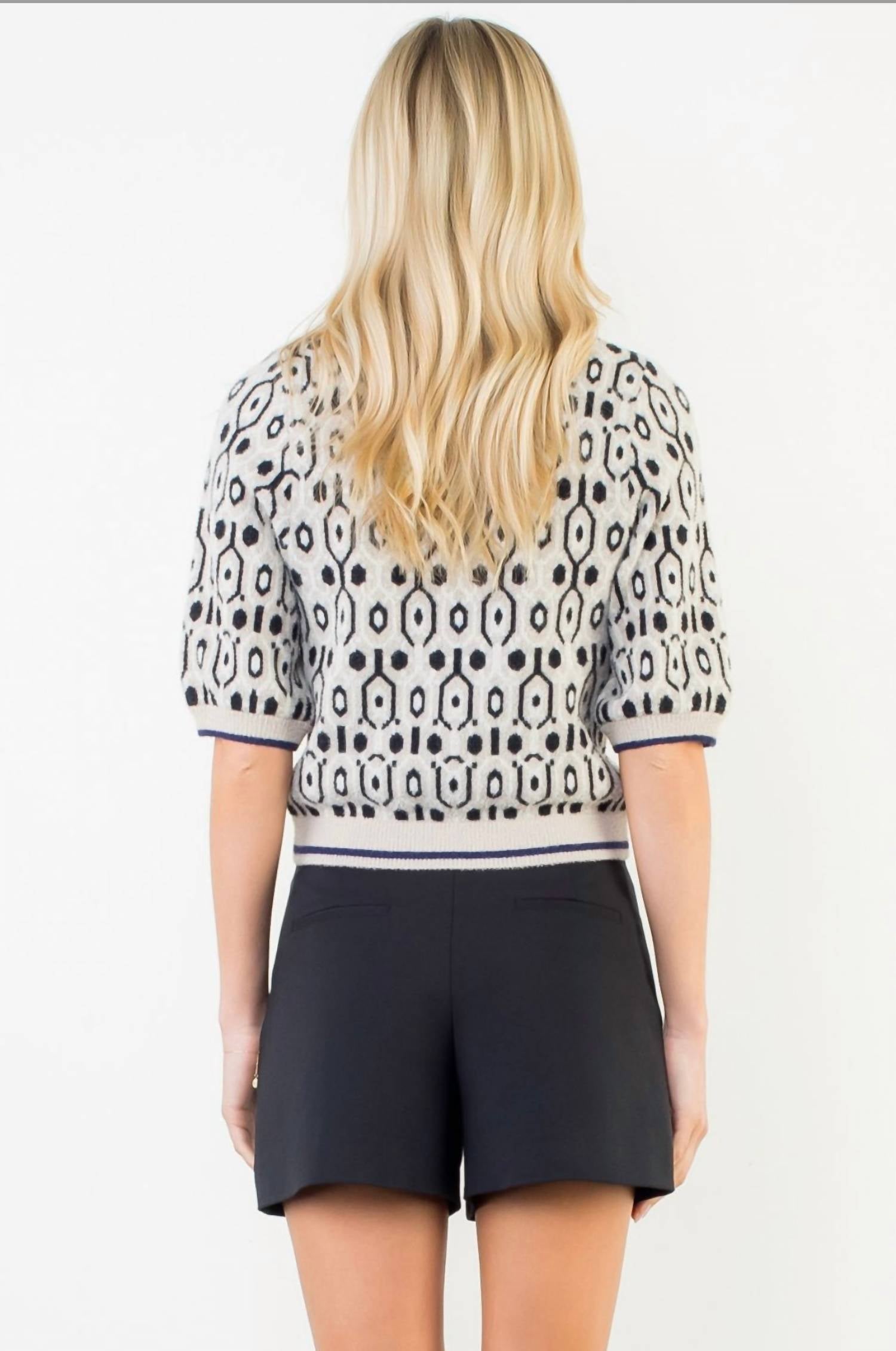 Thml - Short Sleeve Abstract Sweater