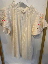 Thml - Women's Hand Beaded Sleeve Top