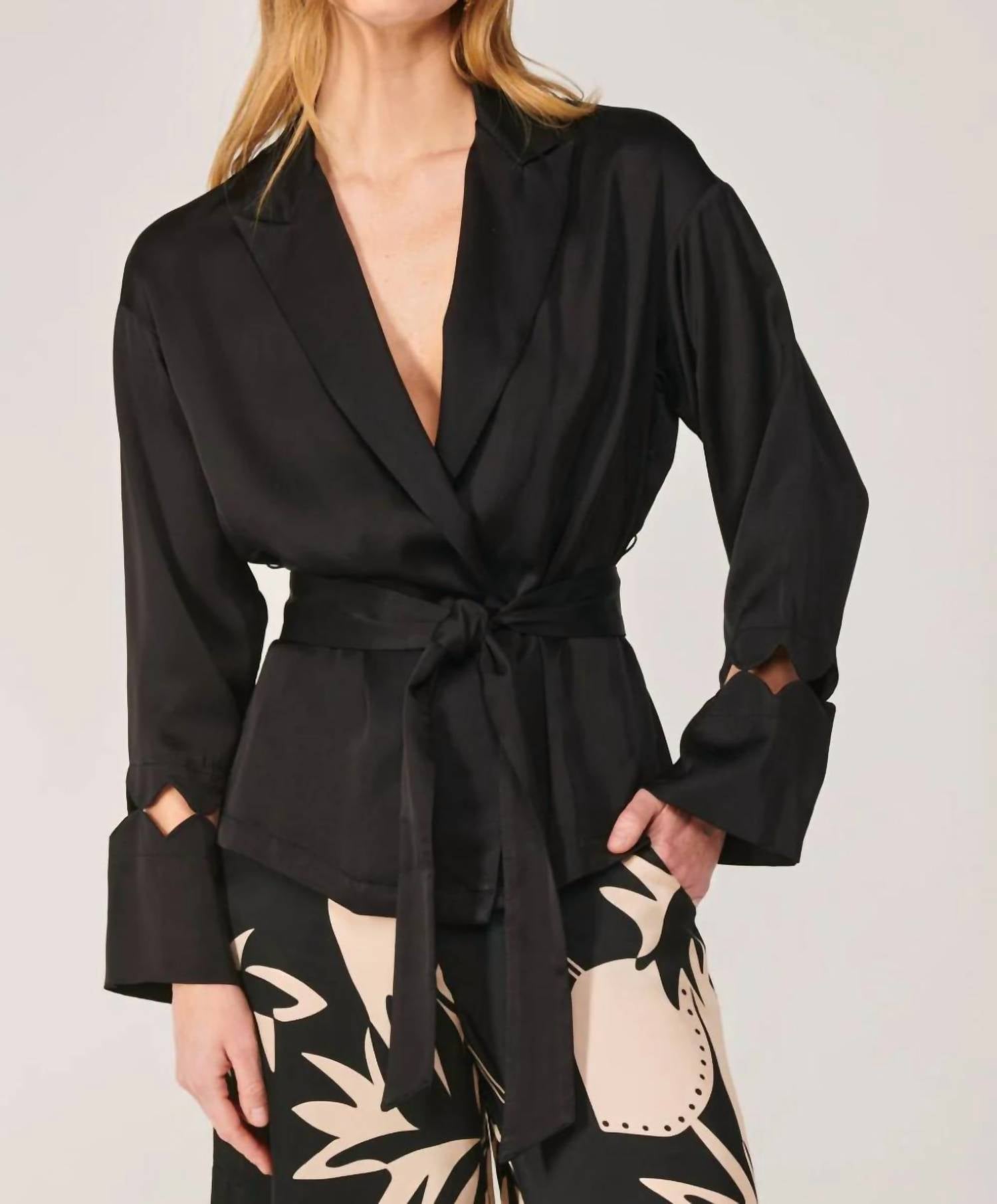 Poupette St Barth June Jacket in black - women's jacket