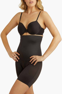 Miraclesuit Comfy Curves Hi-waist Thigh Slimmer Shapewear in black - women's intimate