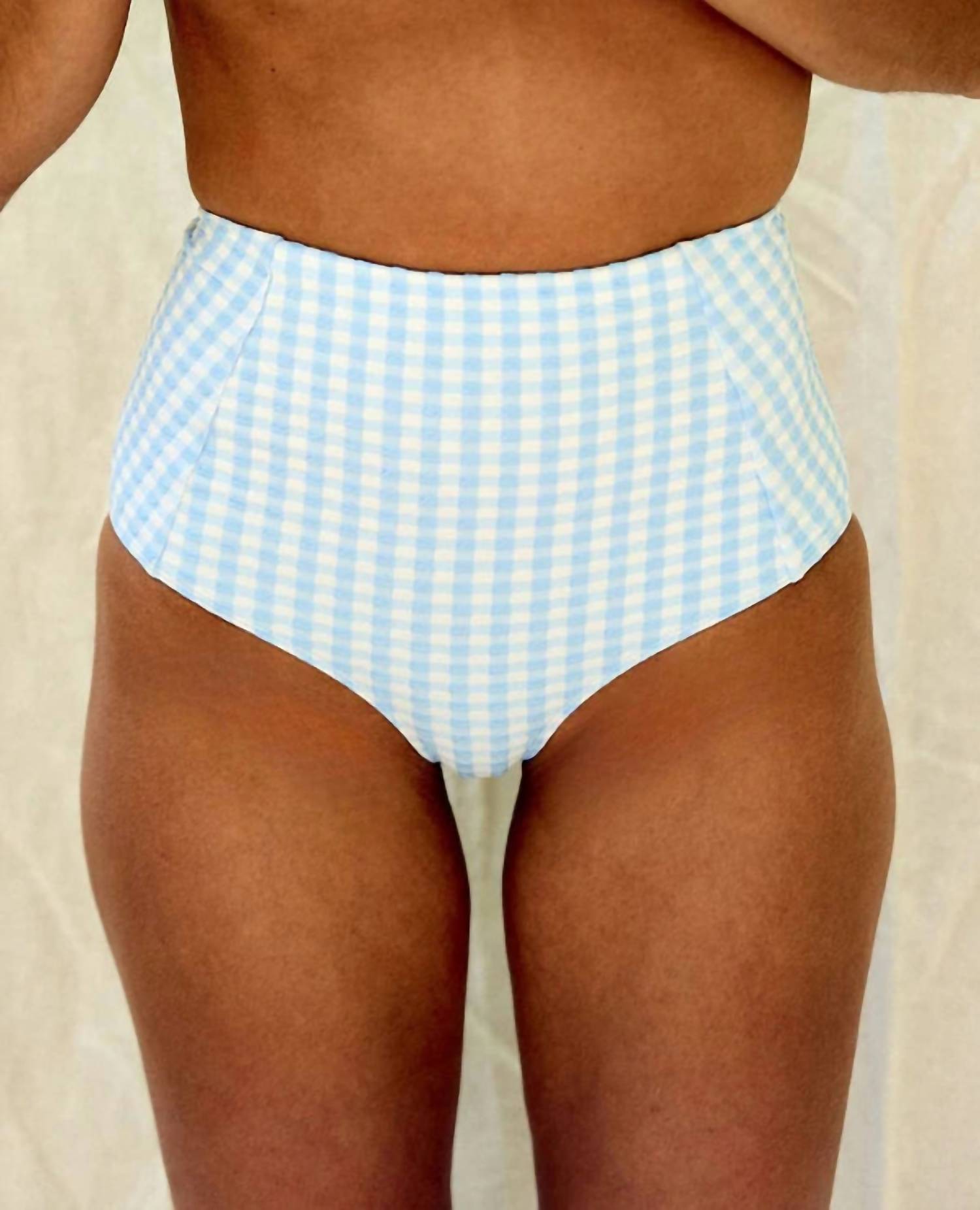 CANOPEA Two Piece Mara and Leandra Swimsuit in blue gingham - women's swimwear - view 5