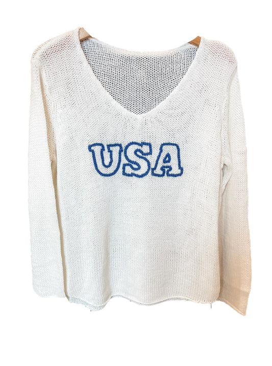 Wooden Ships - USA V Neck Sweater
