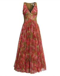 Hutch - Eliana Floral Pleated Gown