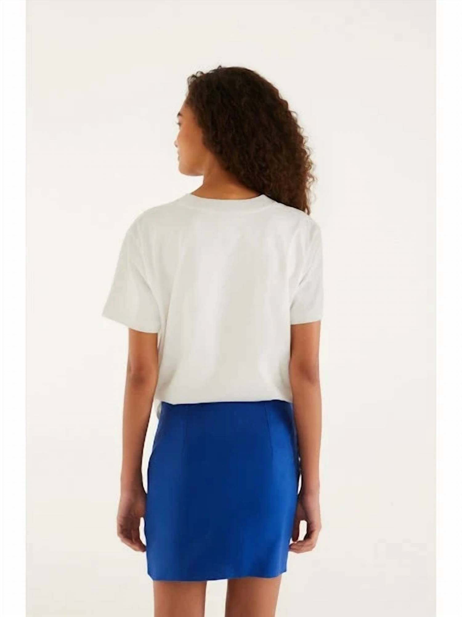 Farm Rio - Seahorse Embroidery Mini Skirt