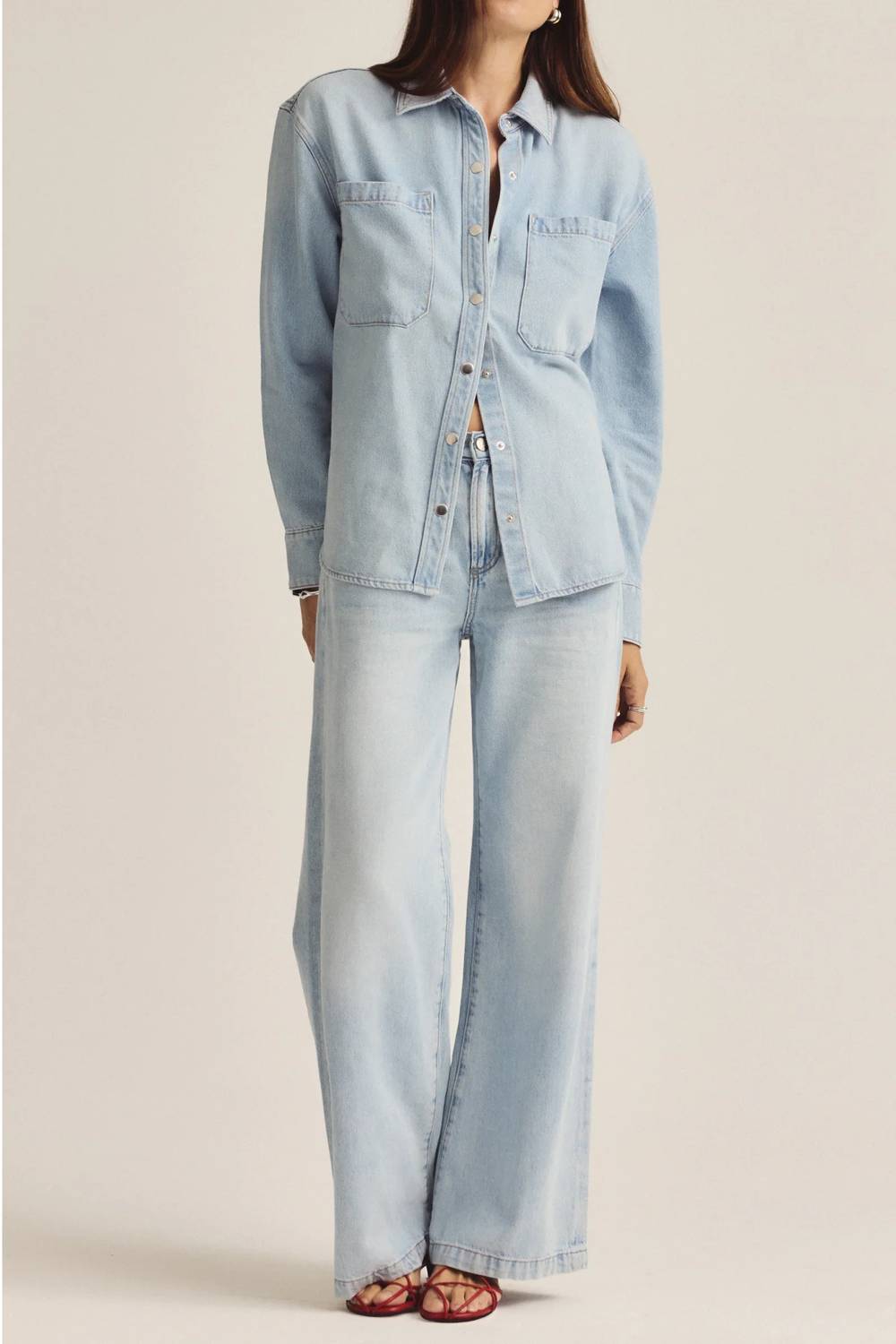 Pistola - Jadyn Mid Rise Palazzo Jeans