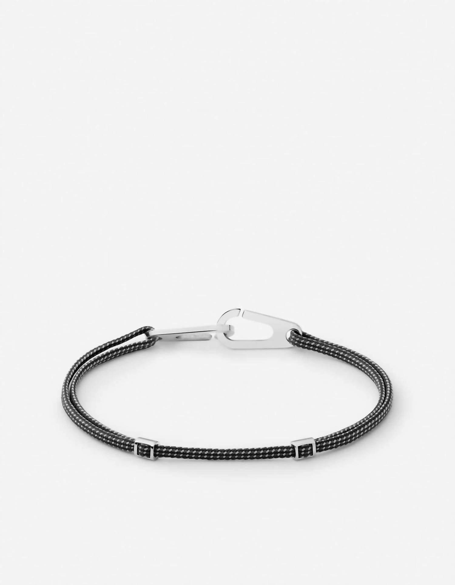 Miansai Men's Dima Pull Bracelets in black grey - men's jewelry - detail view