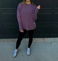 Mono B - Waffle Ribbed Pullover