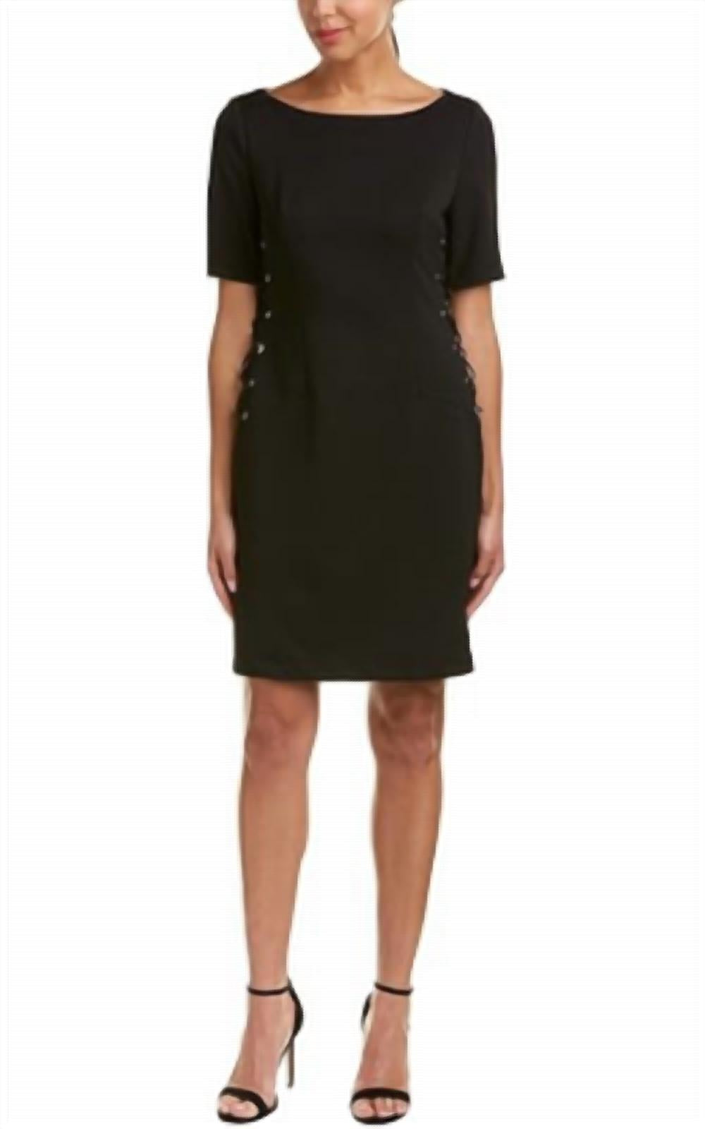 Adrianna Papell - Lace Up Sheath Dress
