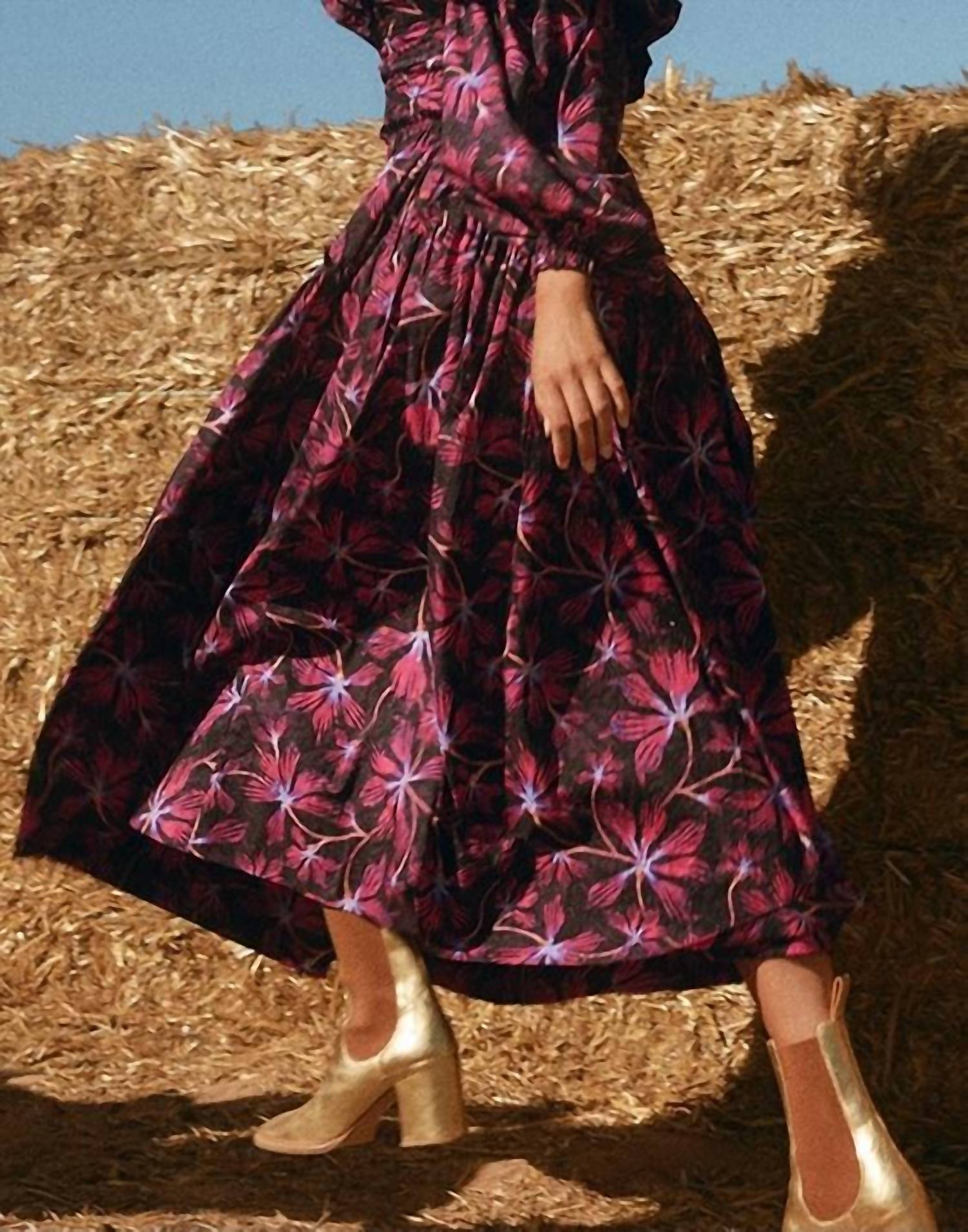 Ulla Johnson - Caprice Ruffled Floral Print Midi Dress