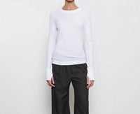 Enza Costa - Easy Cuffed Crew Tee