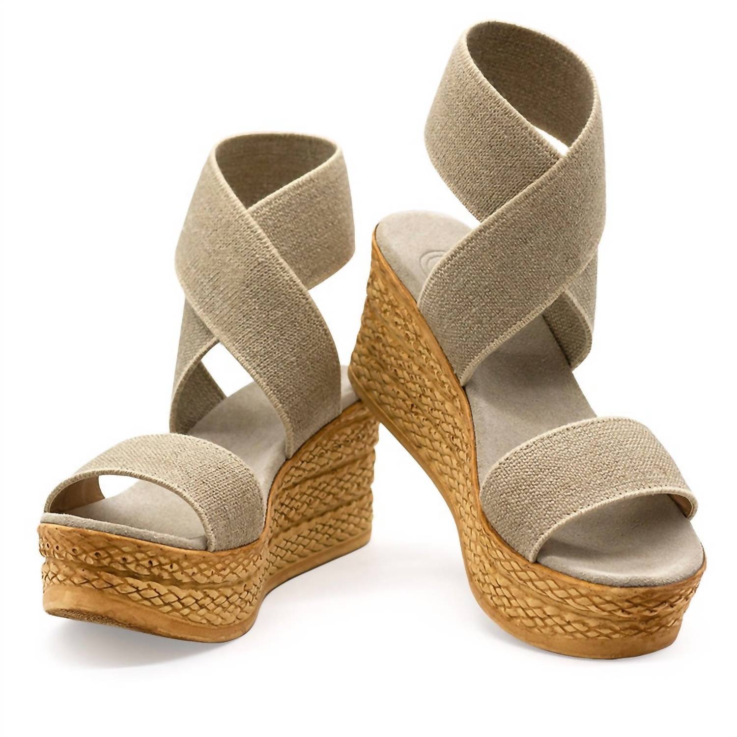CHARLESTON SHOE CO. Women's Bermuda Wedge Sandal in beige - women's sandal