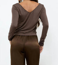 Lamade - Esya V-neck Long Sleeve Top